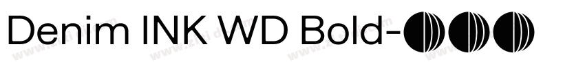 Denim INK WD Bold字体转换